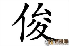 男孩常用字 俊字五行属什么？